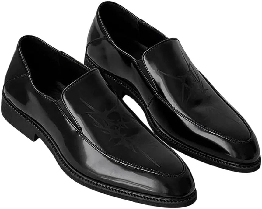 Мужские лоферы кожаные повседневные, Black