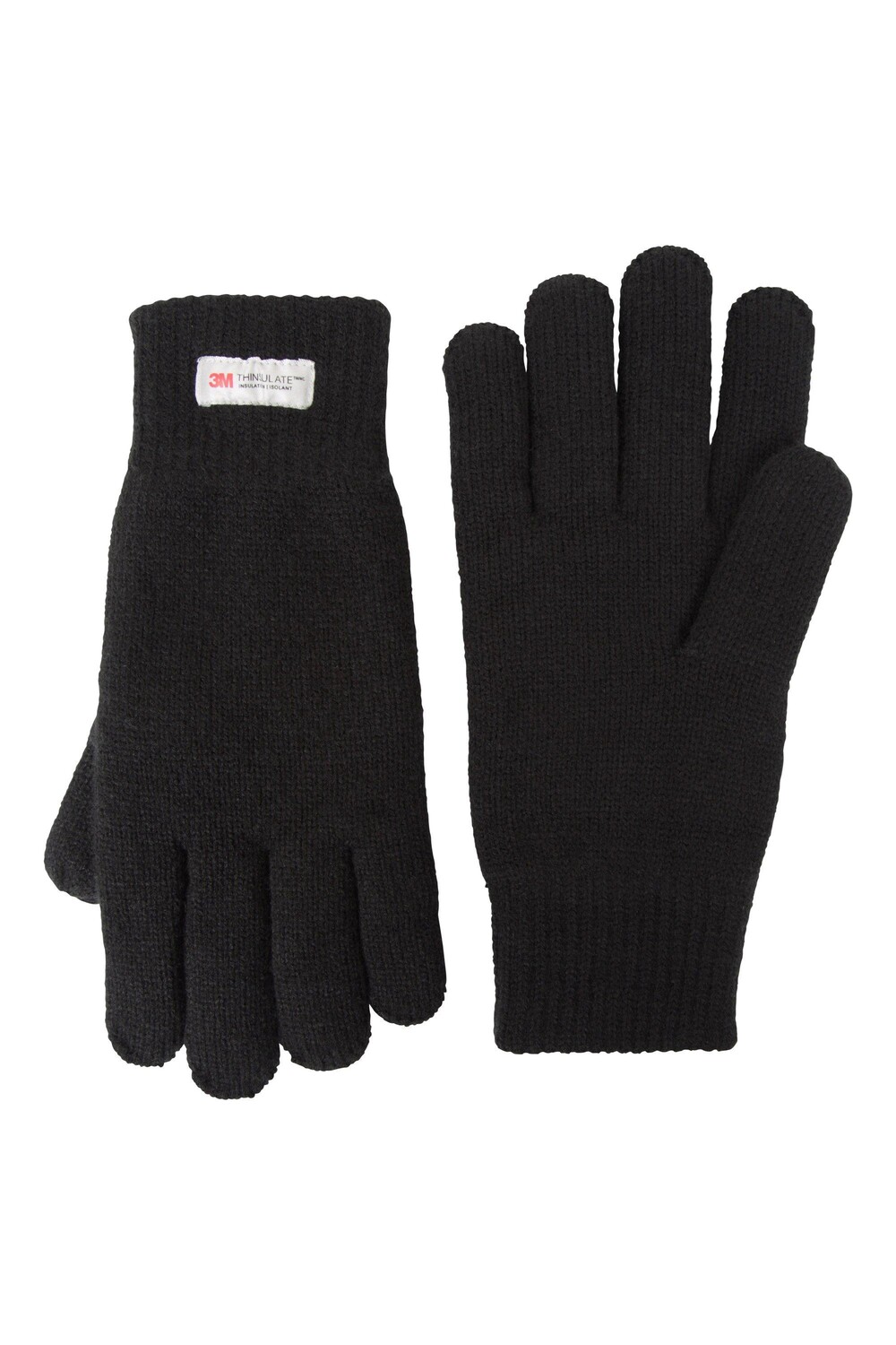 

Thinsulate Gloves Трикотажные зимние теплые перчатки Mountain Warehouse, черный