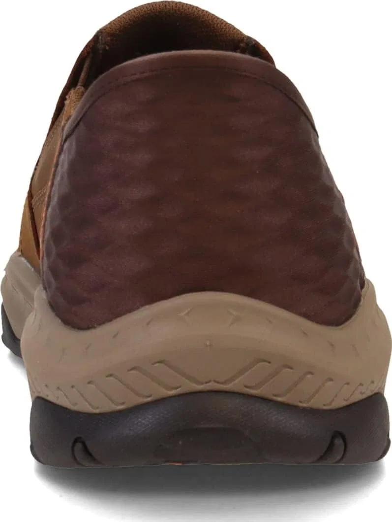 Мужские кожаные слипоны Skechers Craster Lanigan Twin Gore с закругленным носком, темно-коричневый — фото 3