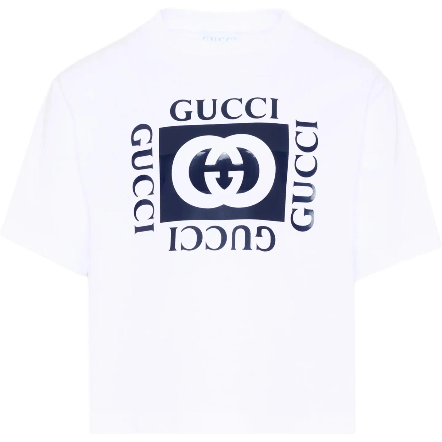 Футболка детская с круглым вырезом GUCCI белая