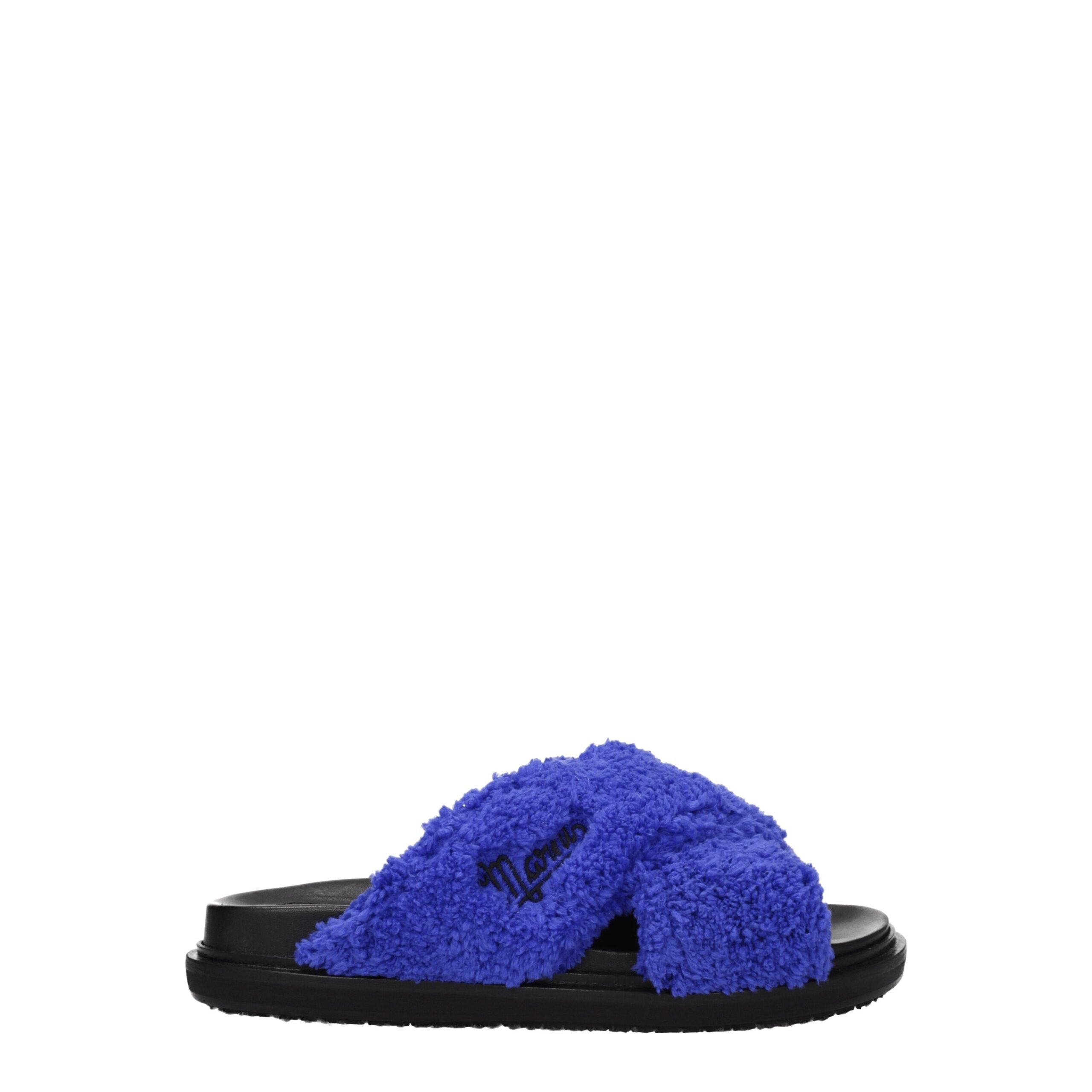 Marni Тканевые женские тапочки, фиолетовый