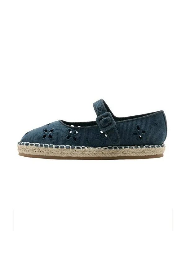 Детские балетки с ремешком на щиколотке Mango Kids, Dark Blue