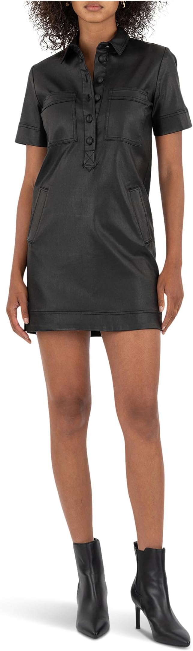 

Женское платье Татьяна с планкой и карманами на прорезях KUT from the Kloth, Black