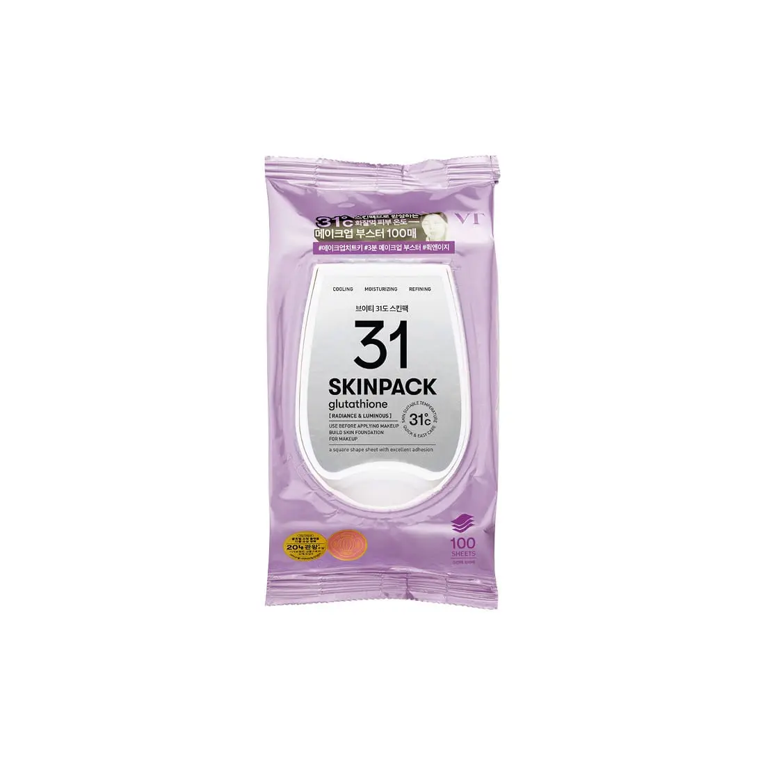 

Увлажняющая и успокаивающая маска для лица Luminous 31 Degree, 210 г VT, 210g