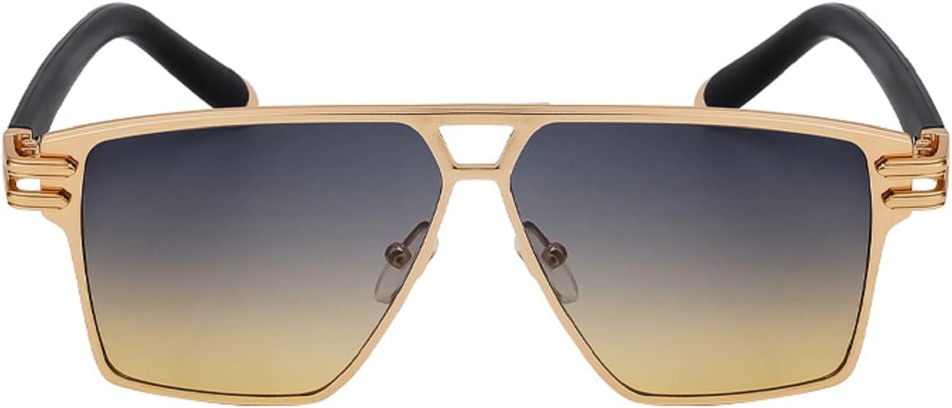 

Женские солнцезащитные очки Melrose Fashion для мужчин, панк-бренд, женские солнцезащитные очки в стиле Y2K, винтажные очки, защита от ультрафиолета UV400, модель YZ2321, Grey Yellow