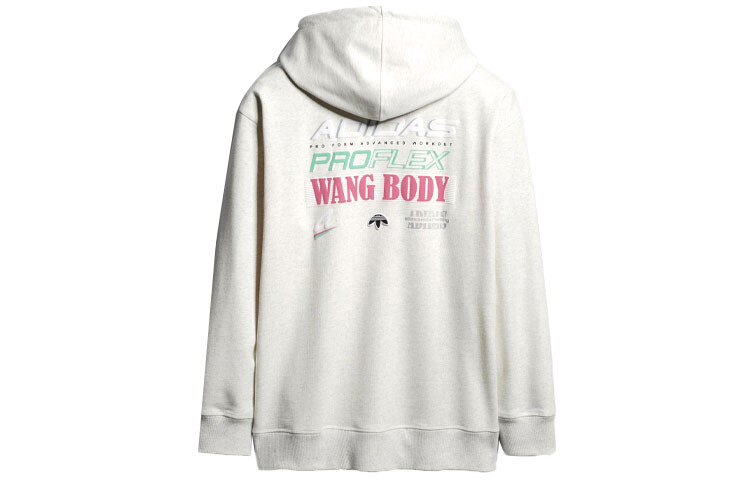 Alexander Wang X Толстовка унисекс светло-серая Adidas, серый — фото 2