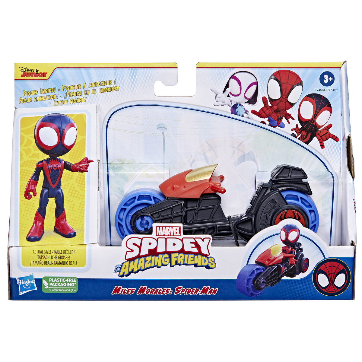 

Фигурка Hasbro, Человека-Паука, СПАЙДИ И СУПЕР-БАДДИ МАЙЛСА с мотоциклом SPIDEY AND HIS AMAZING FRIENDS