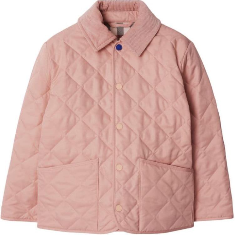 

Burberry Куртка, весна-лето 24, розовая, детская