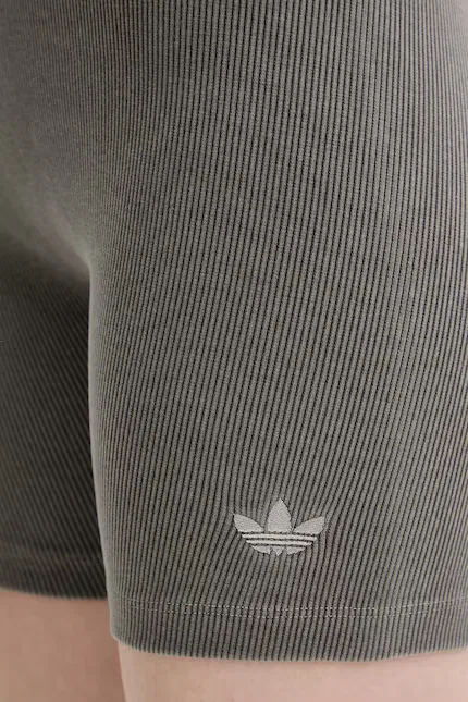 Шорты-велосипедки серые Adidas Originals — фото 4