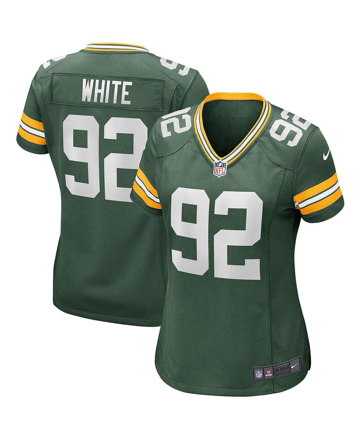 

Женская майка Reggie White Green Green Bay Packers для игрока в отставке Nike, зеленый