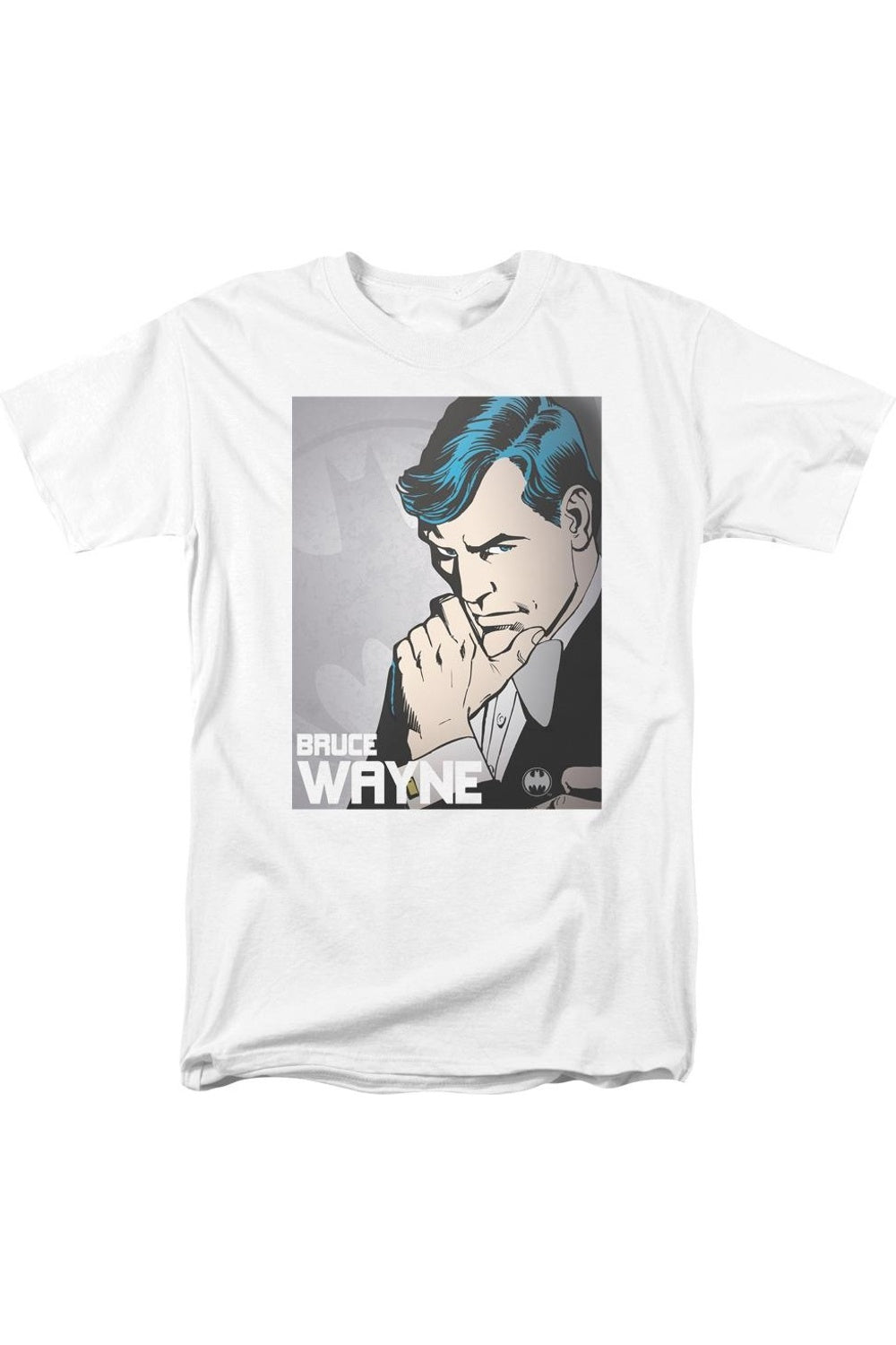 

Футболка с коротким рукавом для взрослых DC Comics Bruce Wayne Gildan, белый