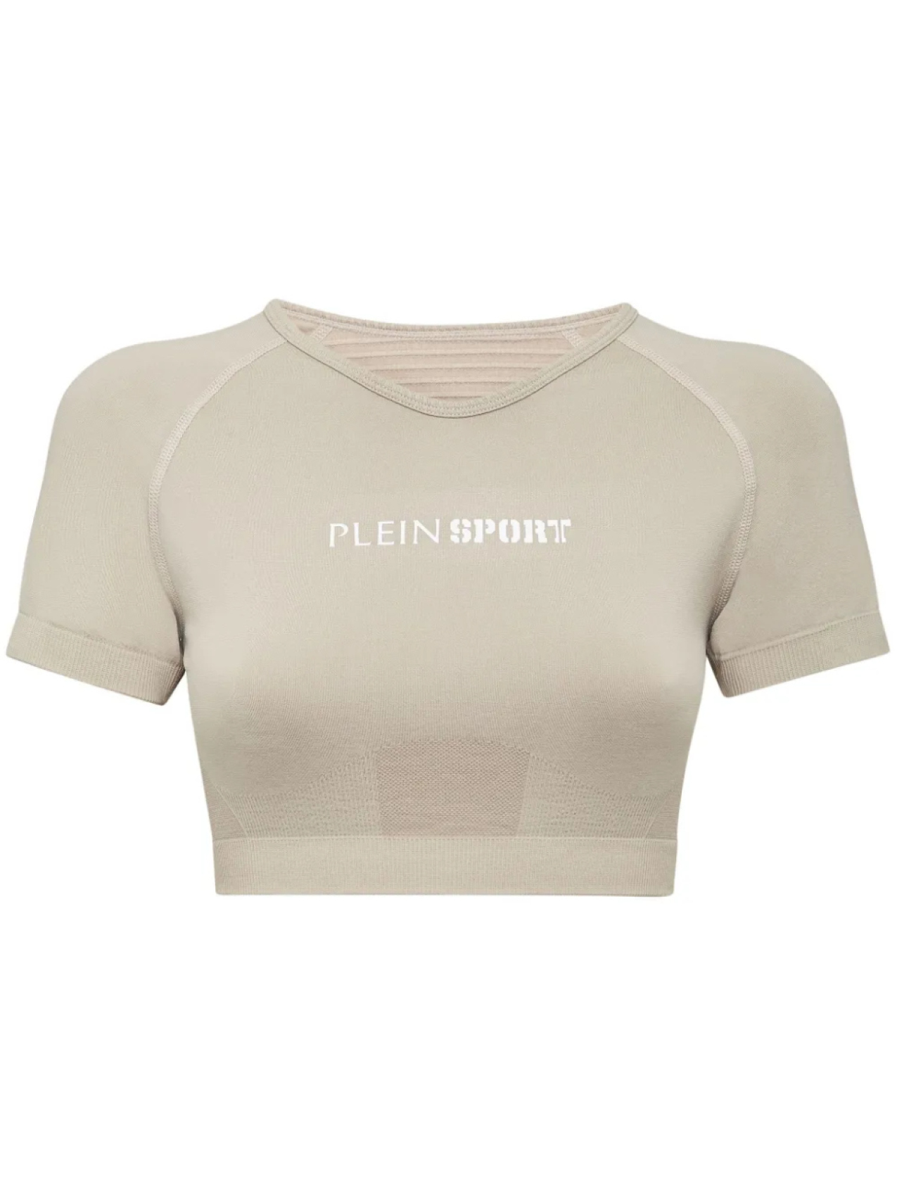 

Plein Sport бесшовная укороченная футболка, нейтральный
