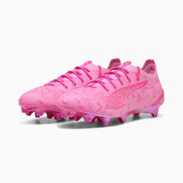 Бутсы для игры в футбол на твердом грунте для мужчин Puma X Kidsuper Ultra 5 Ultimate, розовый — фото 2