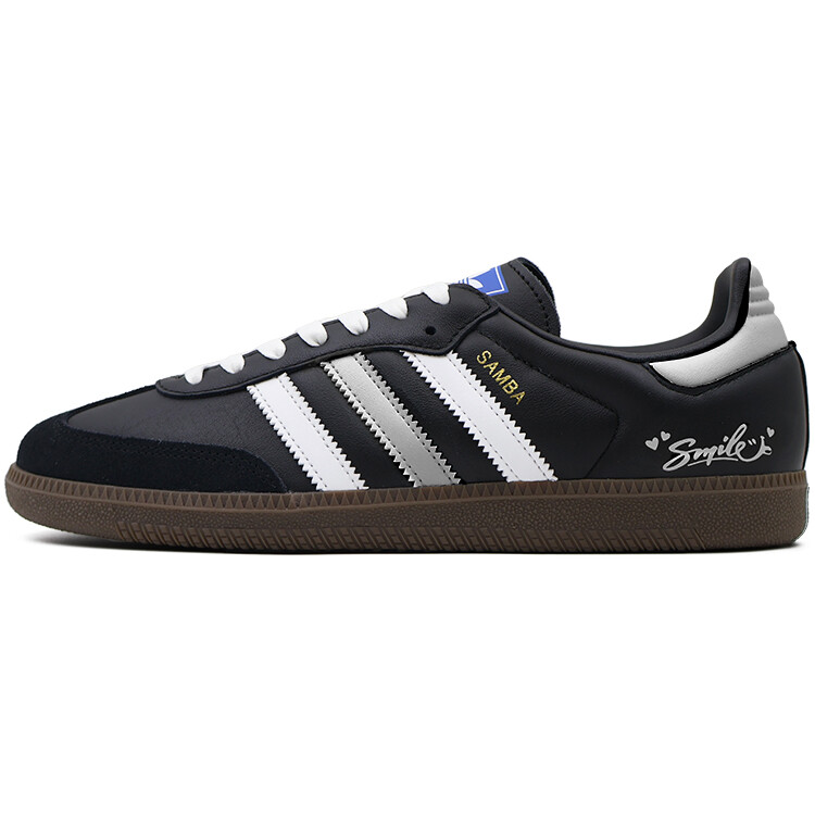 

Кроссовки adidas originals SAMBA OG Skateboarding Shoes Unisex Low-top Silver, черный/серебряный