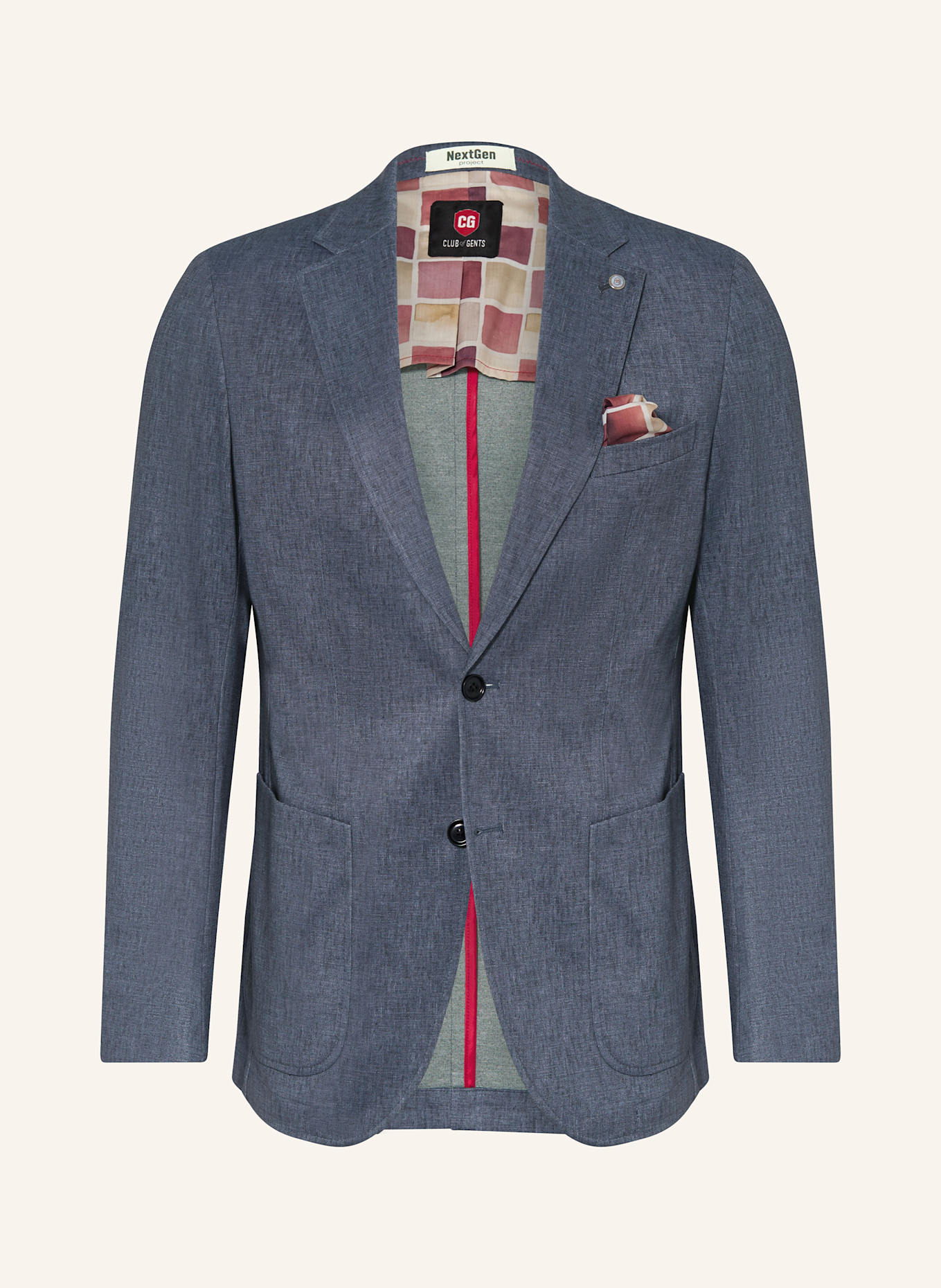 

Пиджак из джерси CG Carter slim fit Cg - Club Of Gents, синий