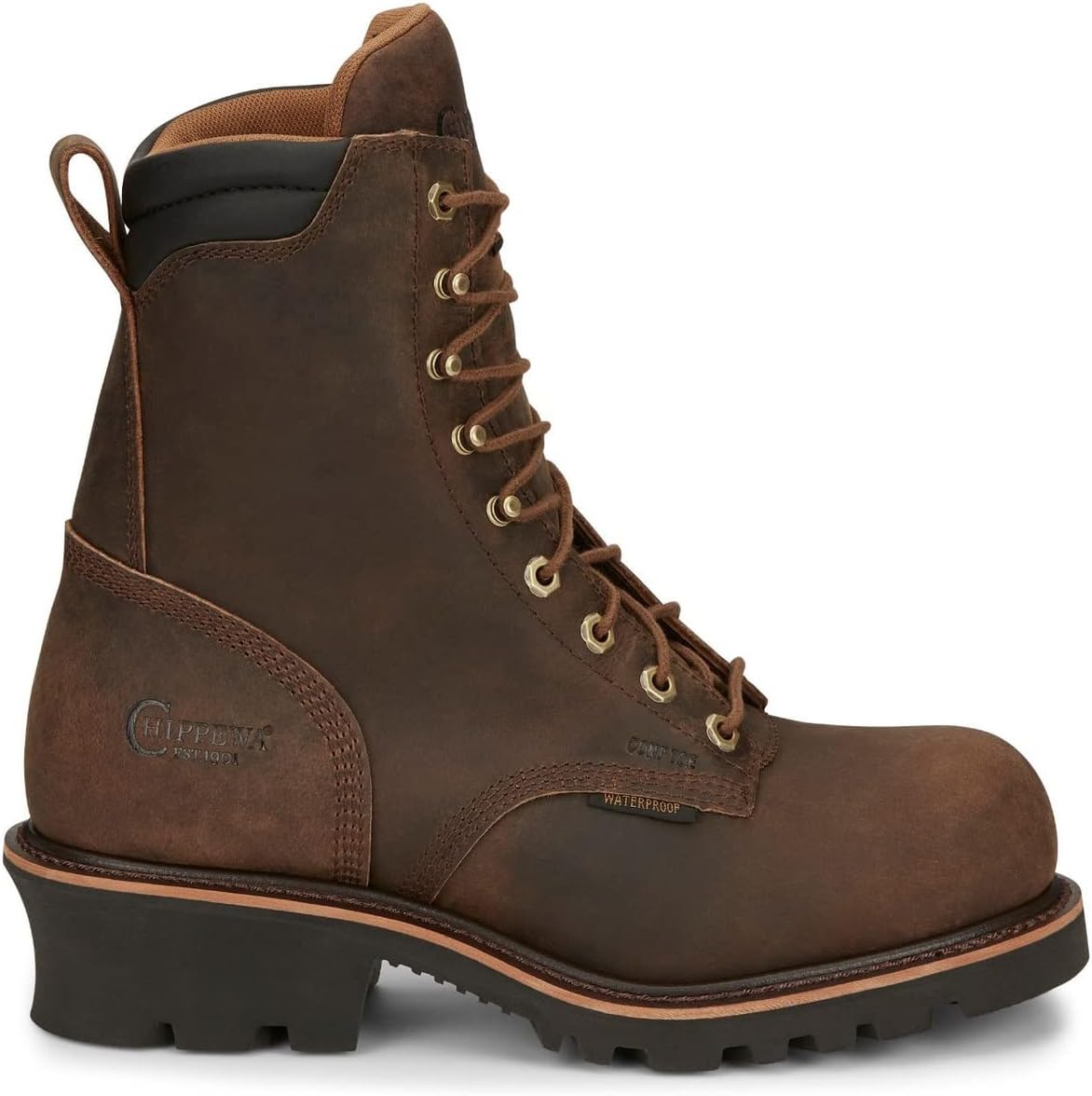 Мужские ботинки Chippewa Valdor с композитным носком - 73238, коричневый — фото 2