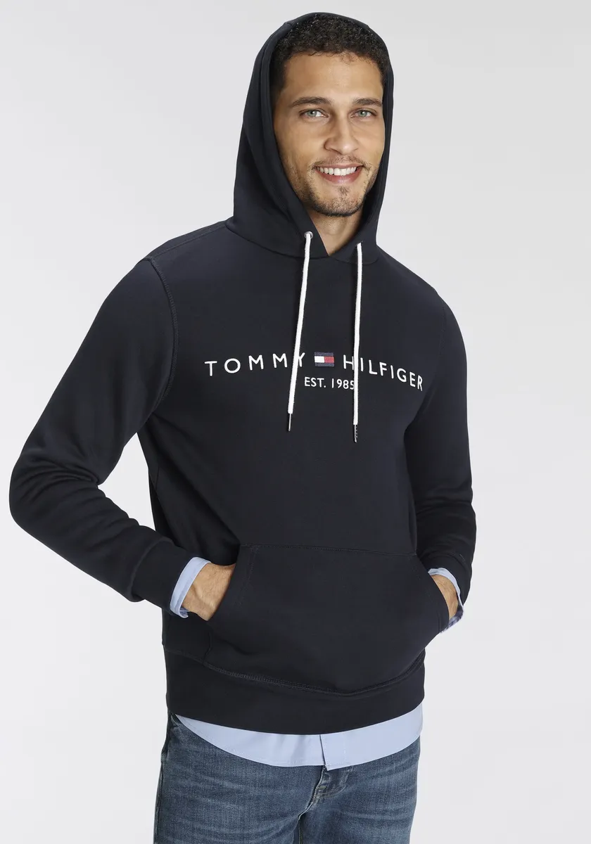 Толстовка с капюшоном Tommy Hilfiger "TOMMY LOGO HOODY", цвет Sky Captain — фото 3