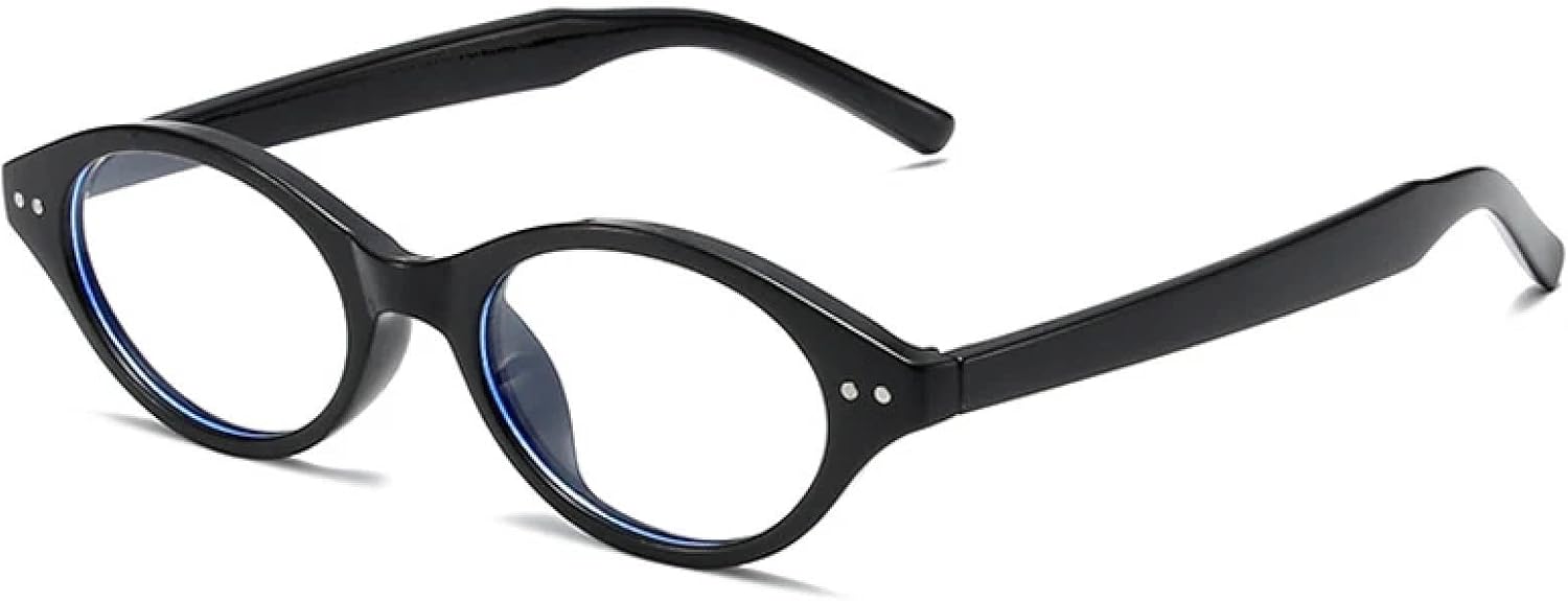 

Солнцезащитные очки с защитой от УФ-излучения UV400 | Маленькие овальные женские, конфетного цвета, мужские, с заклепками, для занятий спортом на открытом воздухе и вождения DSVIGF, Black Clear