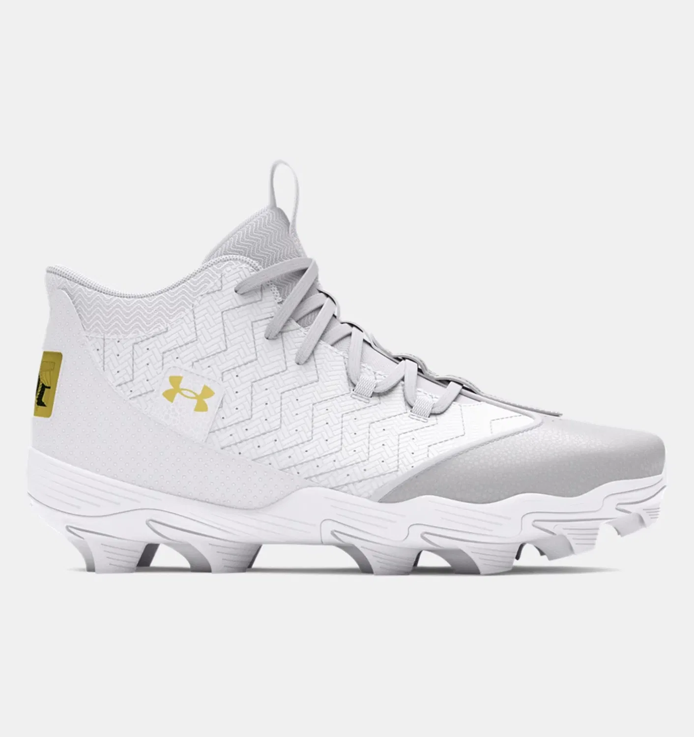 Мужские бейсбольные бутсы Under Armour Harper 9 RM 3027442-101 белого цвета DWA3860 — фото 2