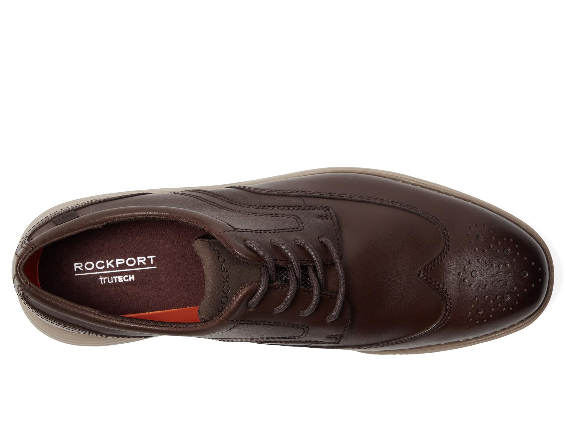 Туфли Rockport Garett Wing Tip, цвет Dark Brown — фото 2