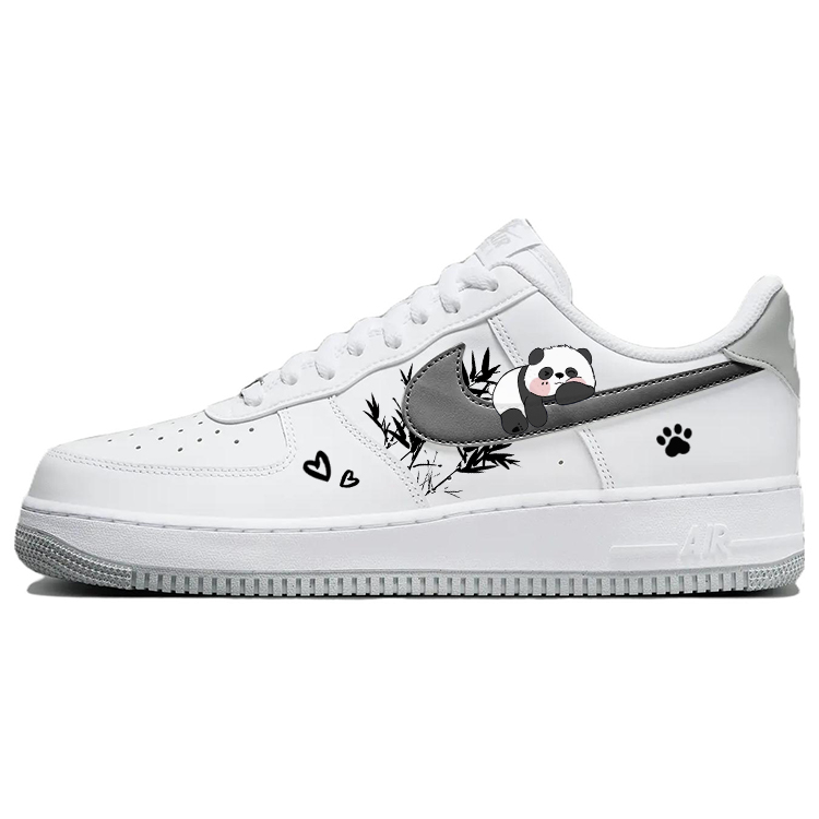 

Nike Air Force 1 Антискользящие Износостойкие Низкие Кроссовки для Скейтбординга Мужские Серый Белый