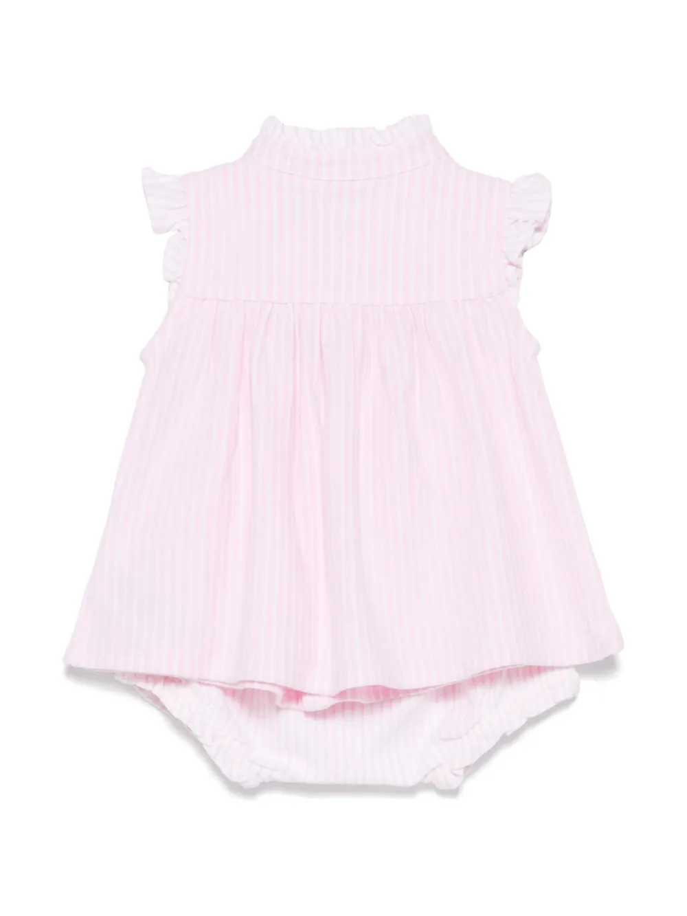 Комплект из футболки и полосатых шортов POLO RALPH LAUREN KIDS, розовый — фото 2
