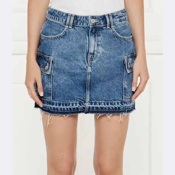 

Джинсовая короткая юбка Guess, синий
