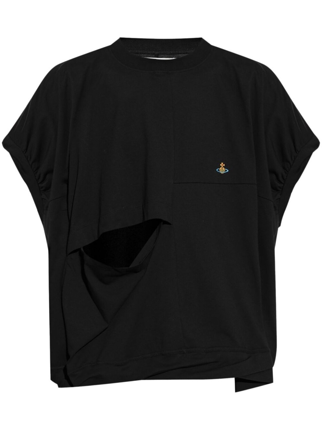 

Vivienne Westwood футболка из хлопка с нашивкой-логотипом, черный