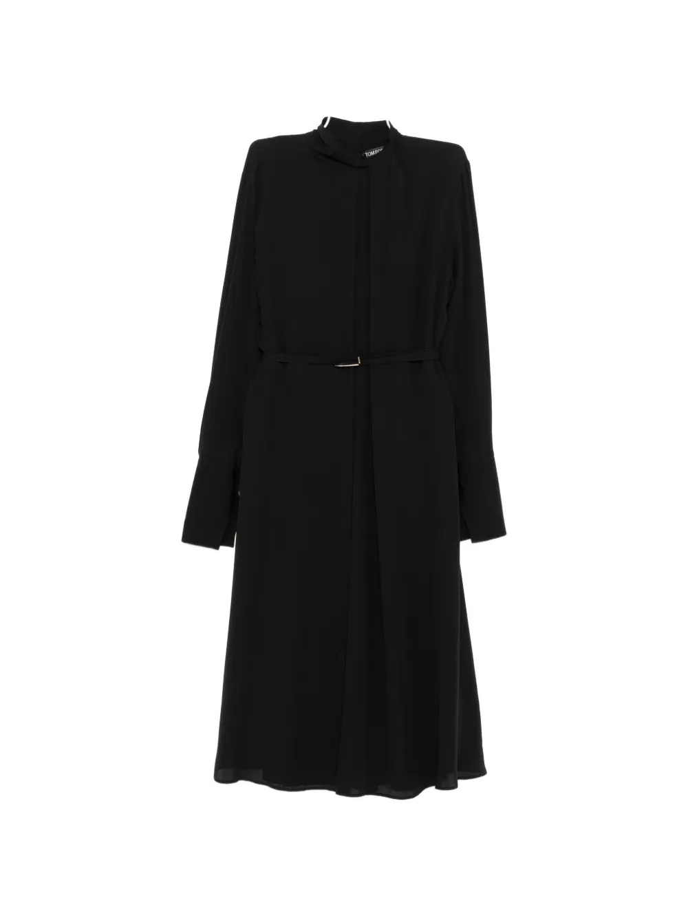 Платье с поясом TOM FORD, черный