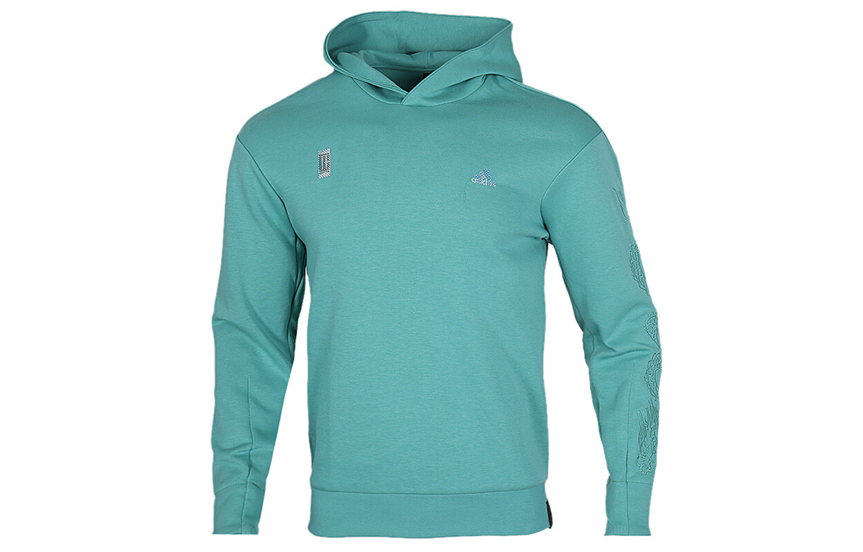 

Толстовка мужская изумрудная Adidas, цвет Emerald