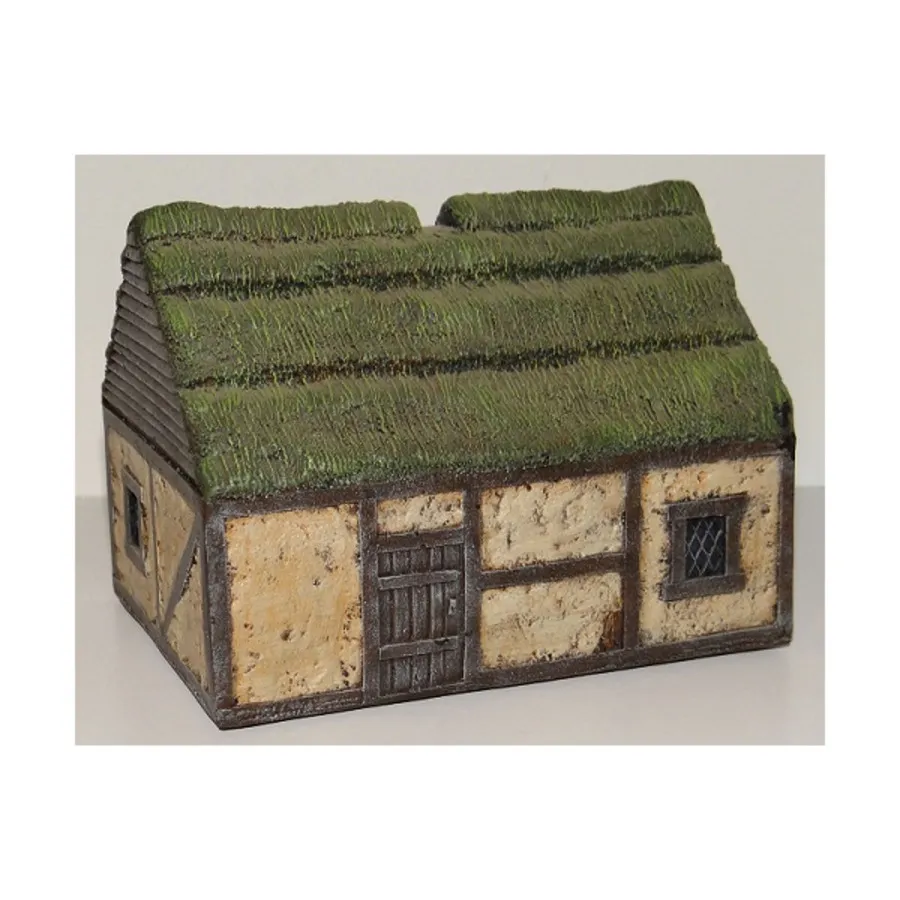 

Дом темного века с соломенной крышей, Terrain - Resin (28mm) (Monday Knight Productions)