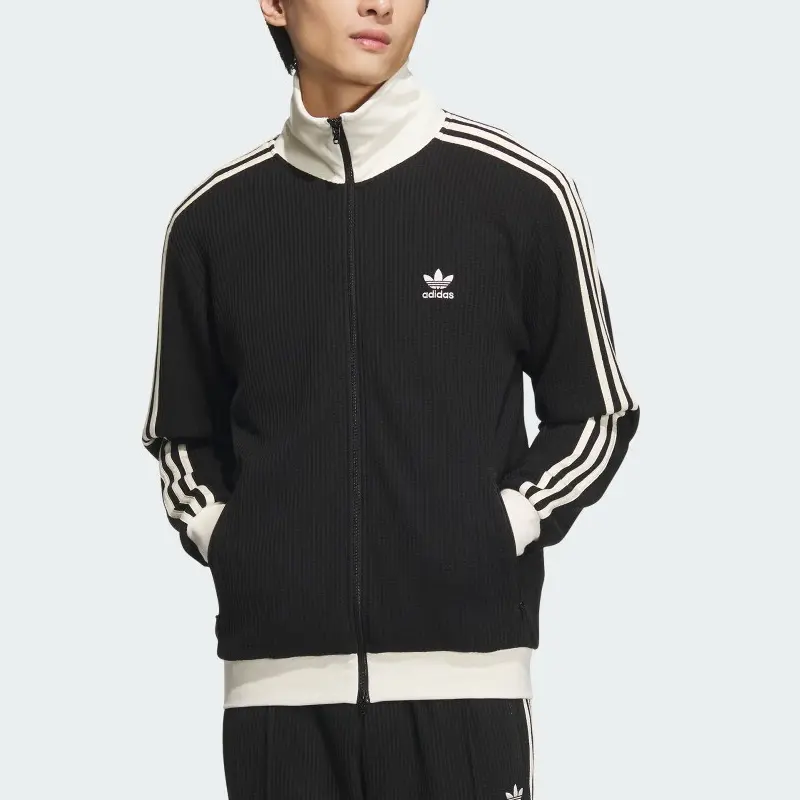 Классическая куртка с тремя полосками, унисекс, черная Adidas Originals, черный — фото 2