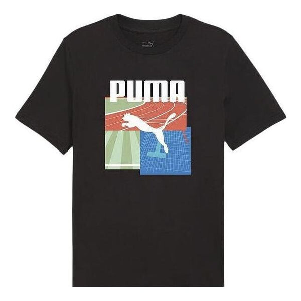 

Футболка graphic summer sports t-shirt 'black' Puma, черный