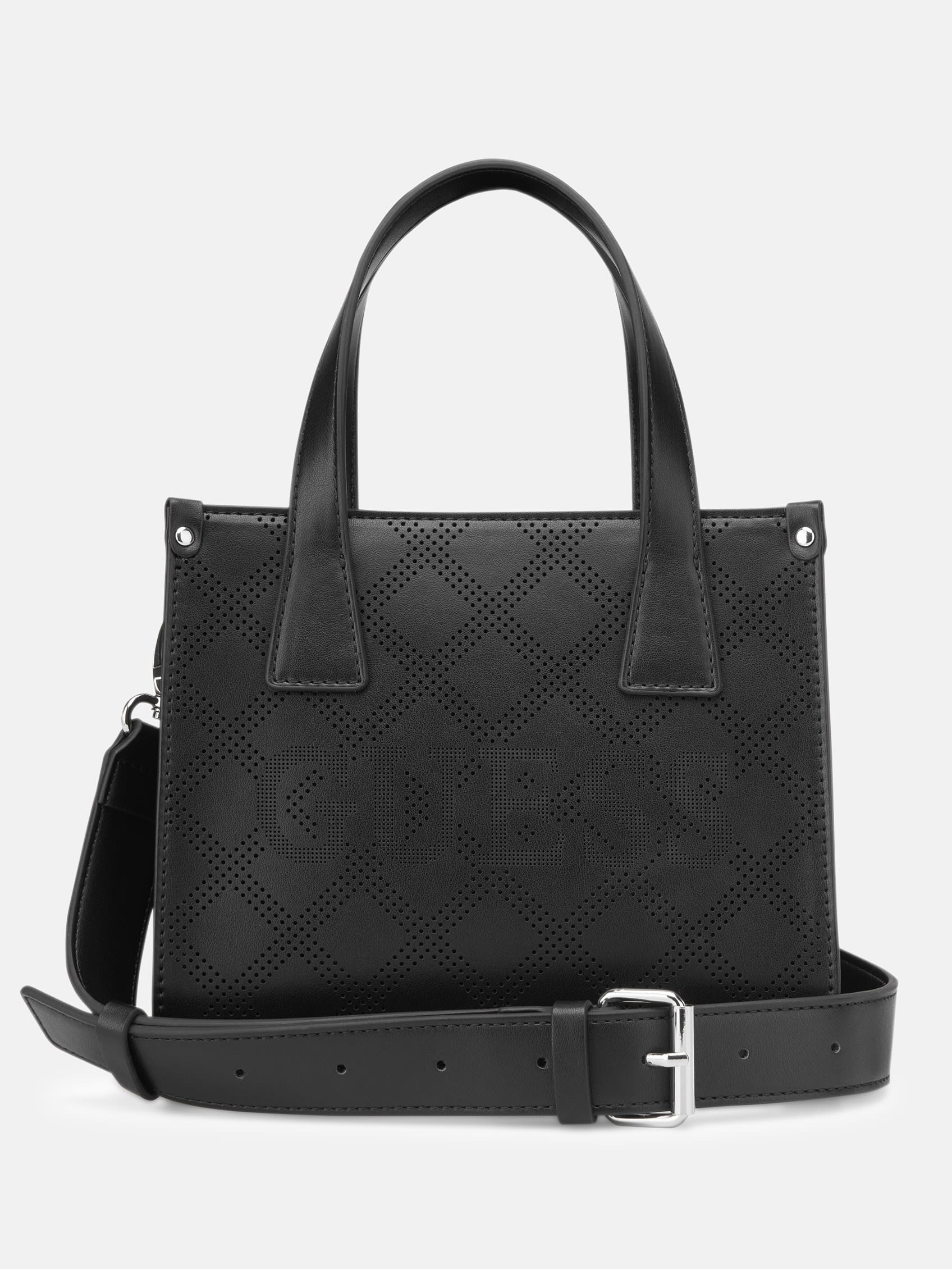 

Перфорированная мини-сумка Forber с логотипом Guess Factory, черный