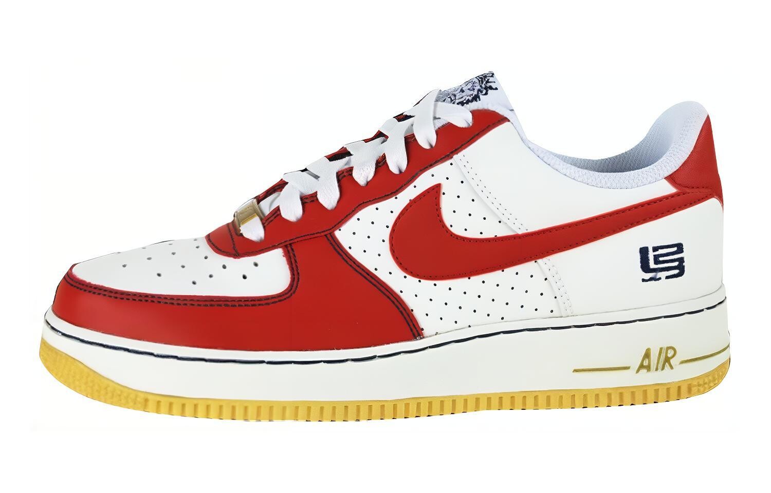 

Кроссовки для скейтбординга Air Force 1 женские с низким верхом, белые/красные Nike