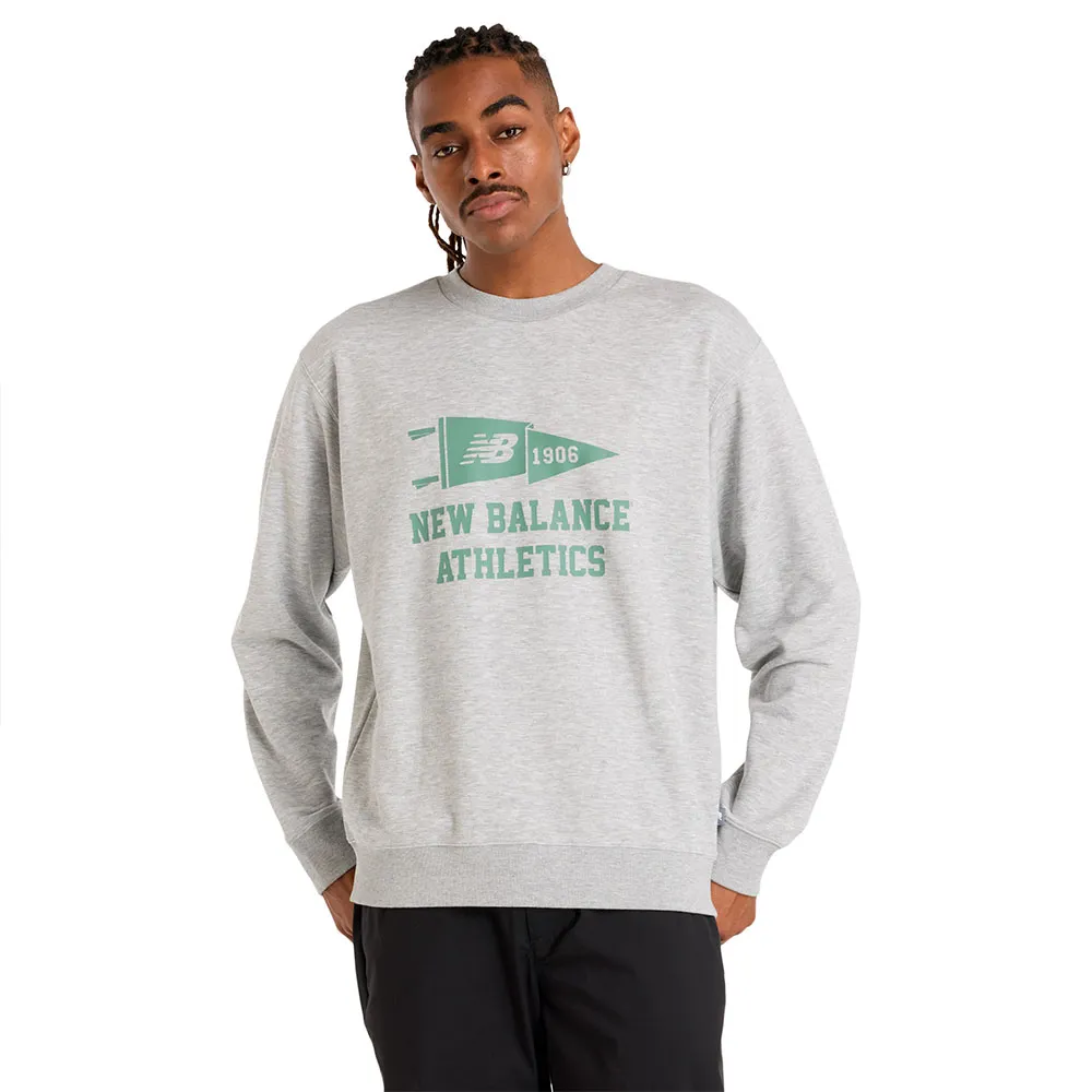 

Толстовка New Balance Varsity Pennant, серый