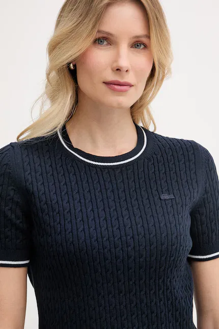 Топ Lacoste T-shirt, синий — фото 4
