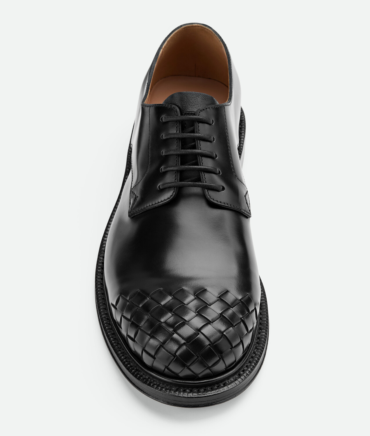 James lace-up shoe BOTTEGA VENETA, черный — фото 4