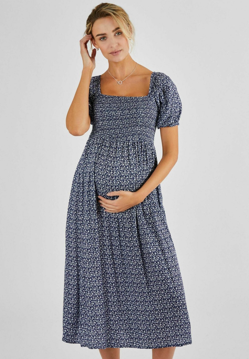 

Повседневное платье SHIRRED MATERNITY MIDI - REGULAR FIT JoJo Maman Bébé, синий