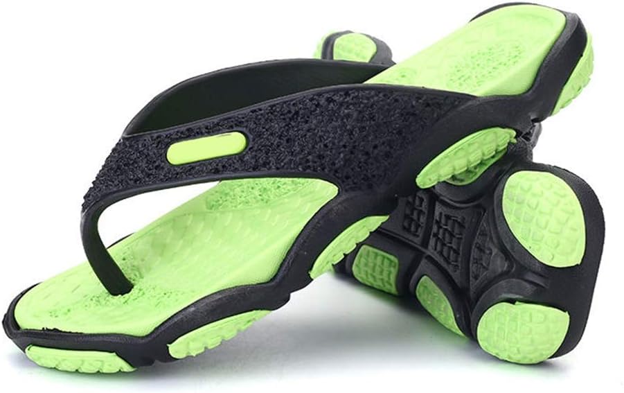 

Шлепанцы YXCKG Flip Flop с тремя ремешками, открытые летние тапочки, зеленый