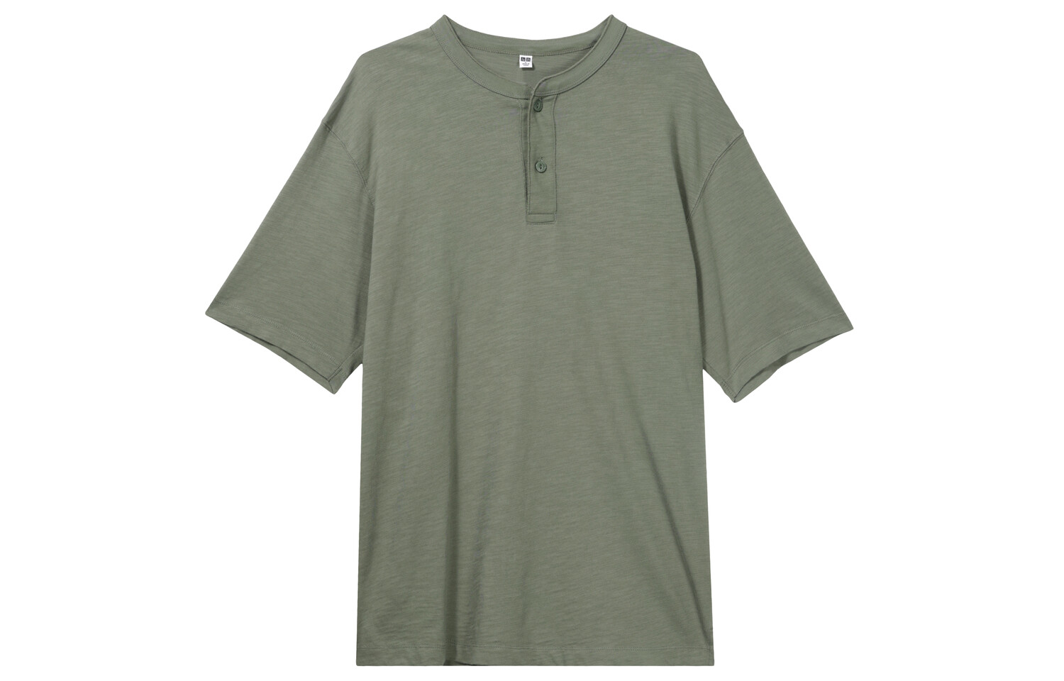 

Футболка унисекс оливковая Uniqlo, оливковый