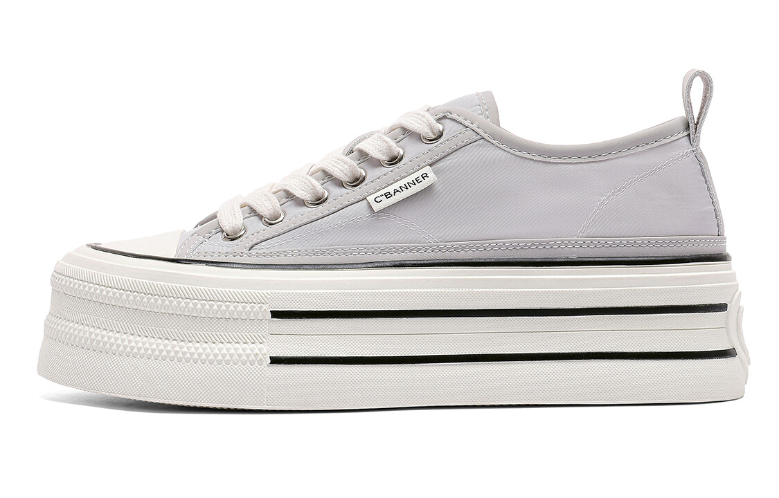 

Кроссовки C°BANNER Skateboarding Shoes Women's Low-top Gray/Blue, серый/синий