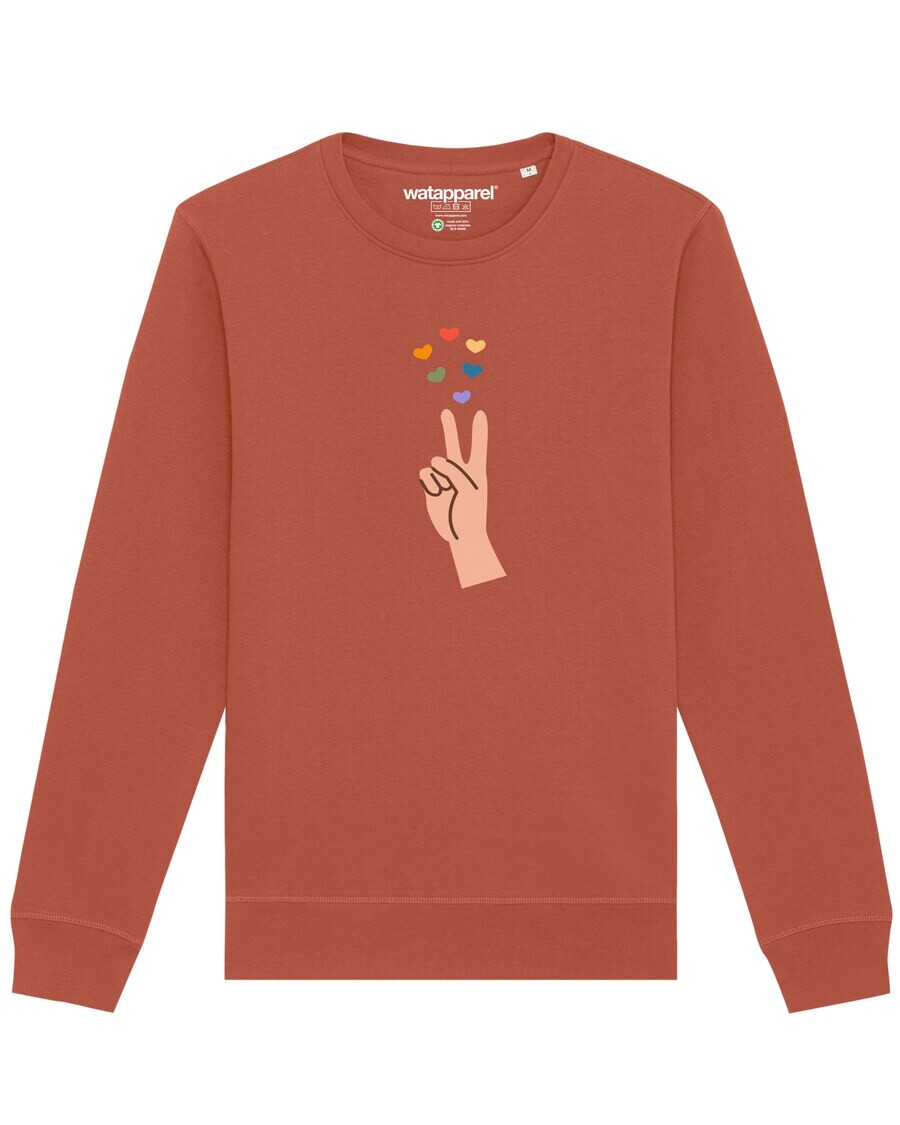 

Свитер Watapparel Sweatshirt Spread love, светло-коричневый