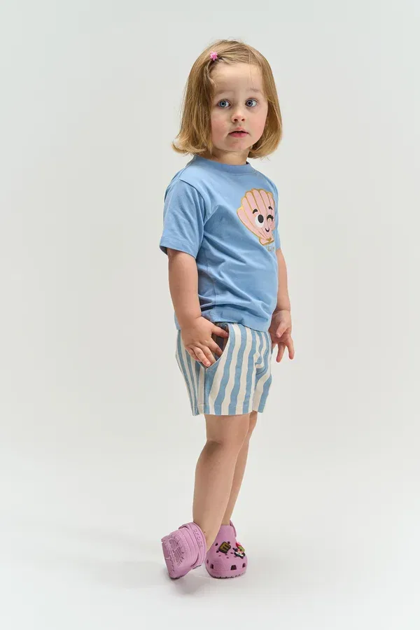 Футболка Tallulah s s tee print t-shirt The New Siblings, вечно синий — фото 2
