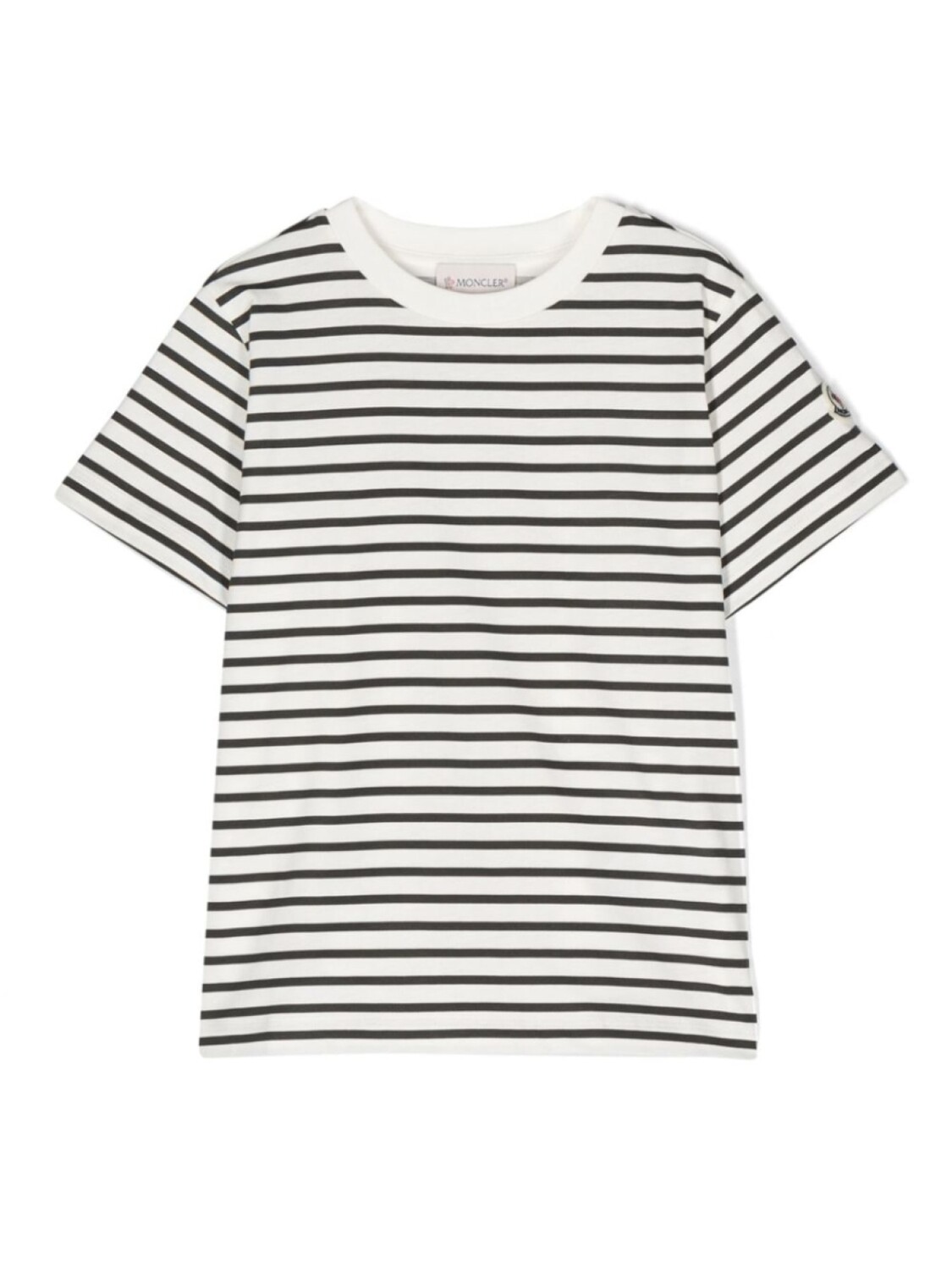 

Moncler Enfant футболка в полоску, белый