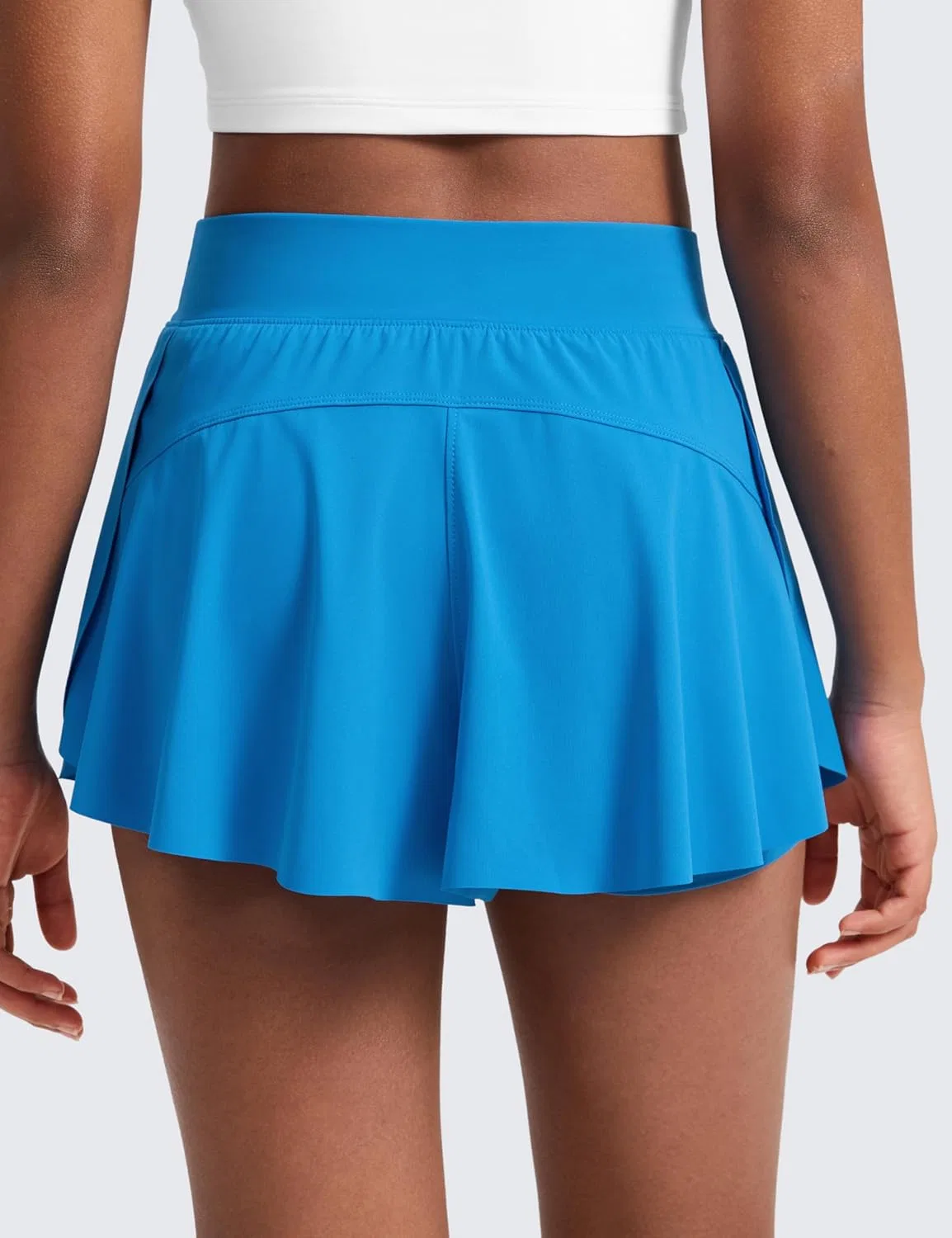 Детские шорты-юбка 2-в-1 для активного отдыха CRZ YOGA, Madagascar Blue — фото 3
