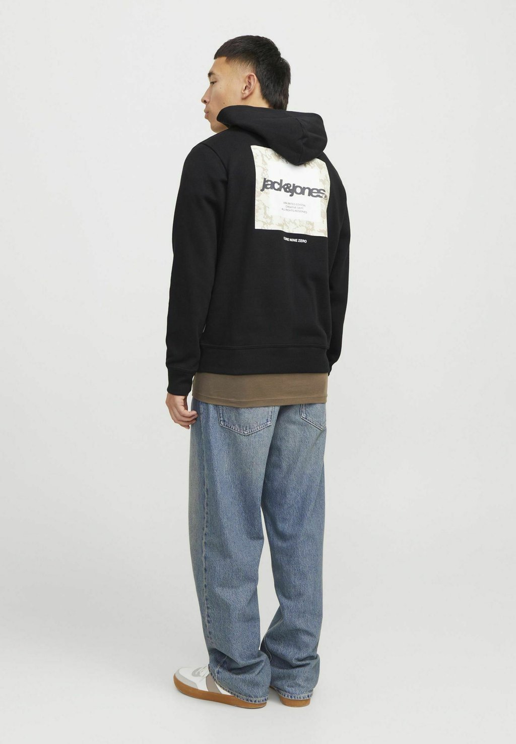 

Толстовка с капюшоном RÜCKENPRINT Jack & Jones, черный
