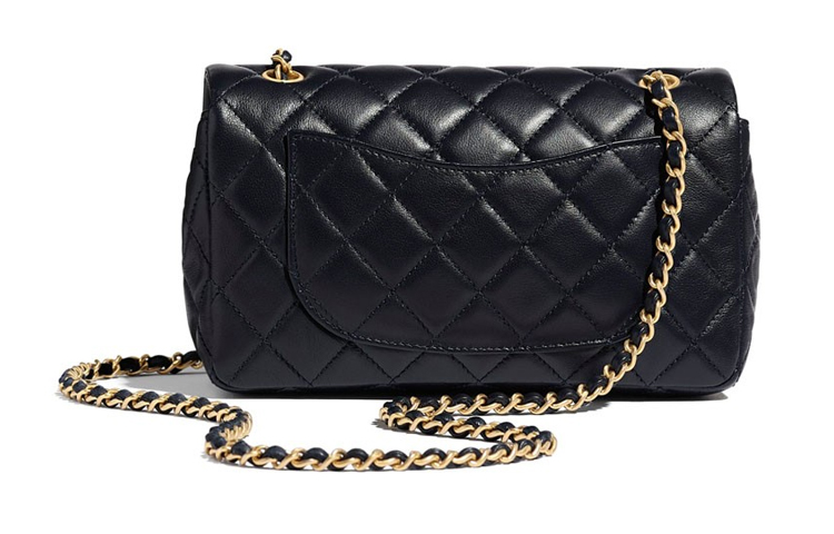 CHANEL Классический клатч на цепочке из ягненка черный — фото 2