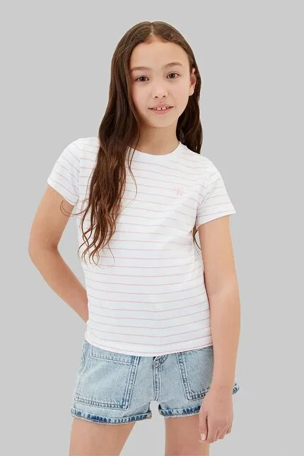 Футболка детская 2 шт Calvin Klein Jeans, белый — фото 2