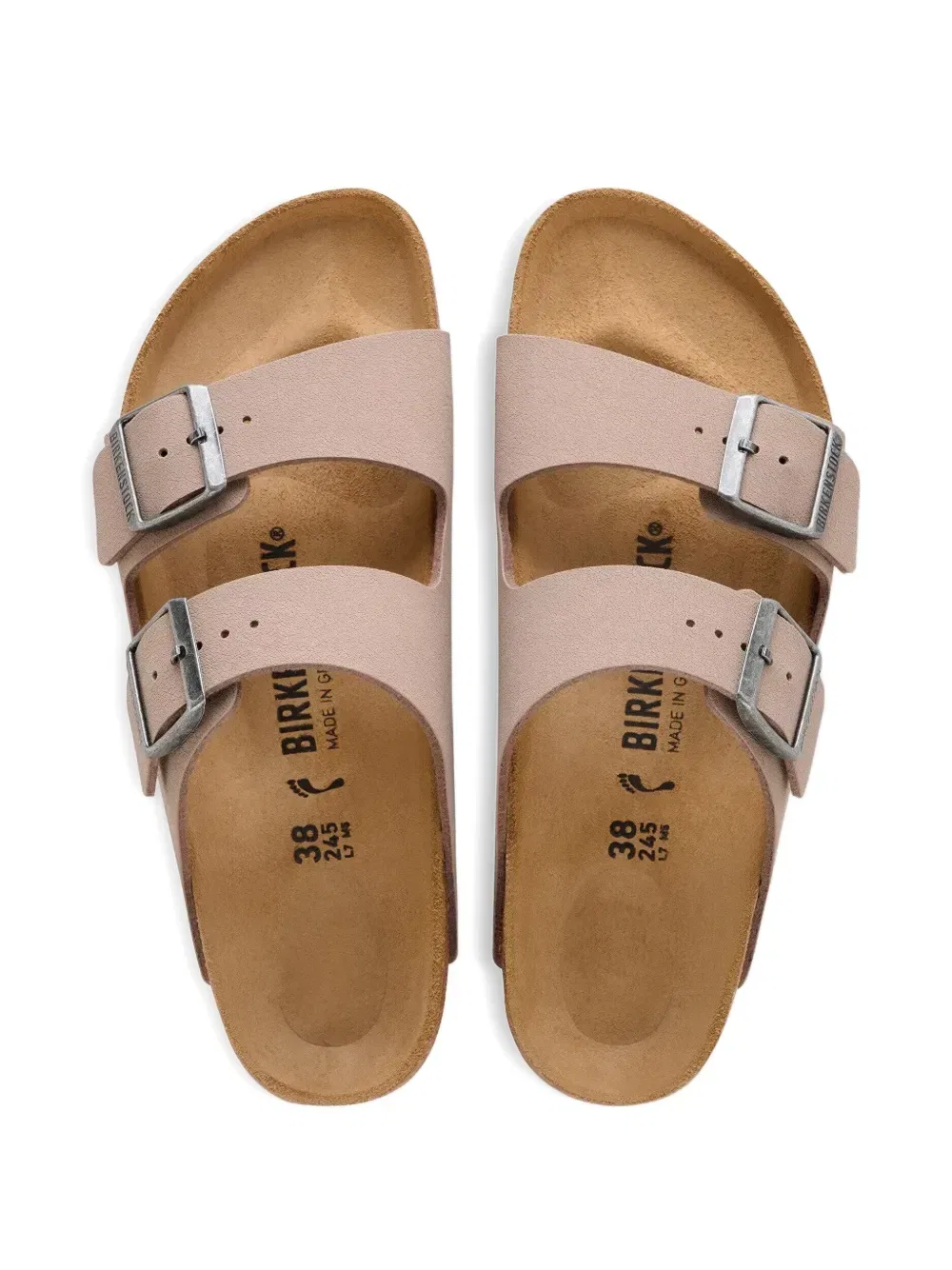 Сандалии Arizona с двойными ремешками BIRKENSTOCK, бежевый — фото 3